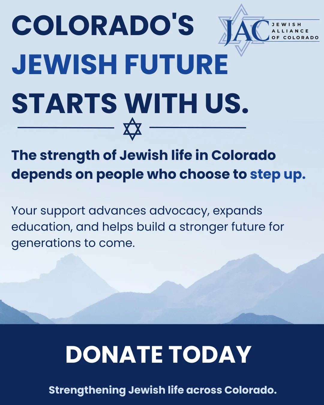 Donate to Jewish Alliance of Colorado